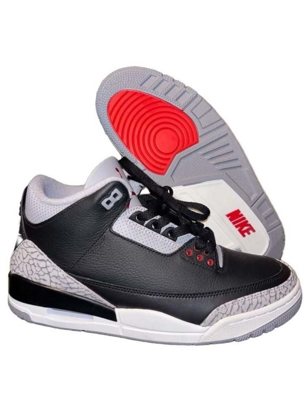 Nike Air Jordan 3 Retro ‘OG Black Cement’ (2024). NEW. 8.5 men’s